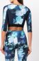 Marchesa Top met abstract patroon Blauw - Thumbnail 4