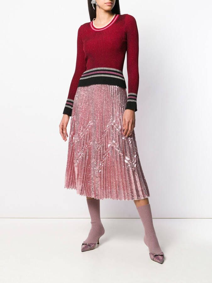 Marco De Vincenzo Verfraaide rok Roze