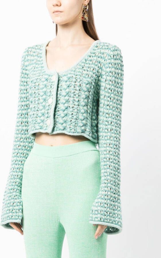 Marco Rambaldi Grofgebreid vest Groen