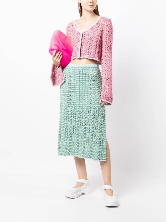 Marco Rambaldi Grofgebreid vest Roze