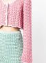 Marco Rambaldi Grofgebreid vest Roze - Thumbnail 5