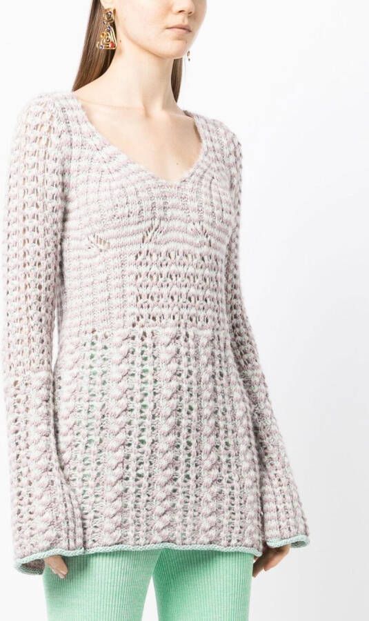 Marco Rambaldi Kabelgebreide trui Groen