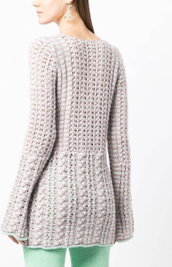 Marco Rambaldi Kabelgebreide trui Groen