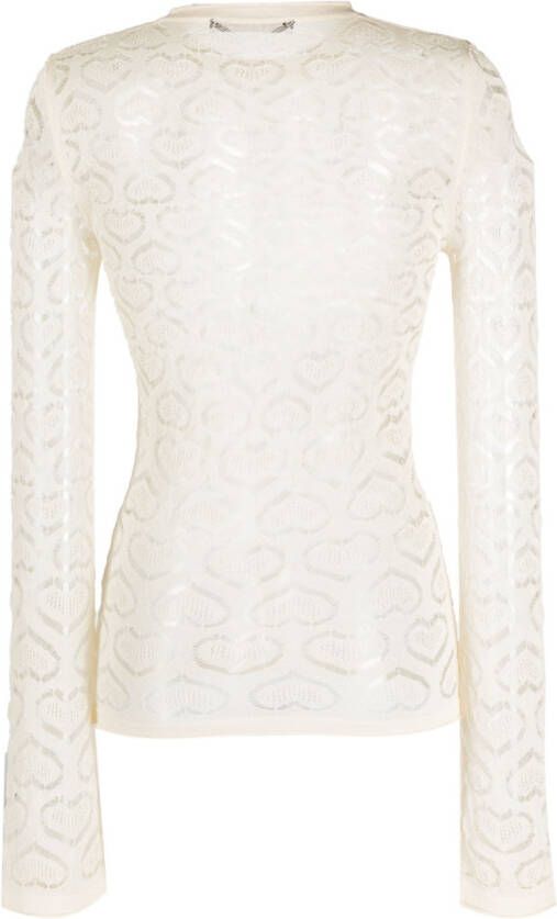 Marco Rambaldi Top met lange mouwen Wit