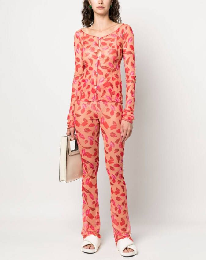 Marco Rambaldi Slim-fit broek Oranje