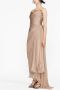 Maria Lucia Hohan Gedrapeerde avondjurk Beige - Thumbnail 2