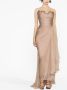 Maria Lucia Hohan Gedrapeerde avondjurk Beige - Thumbnail 4