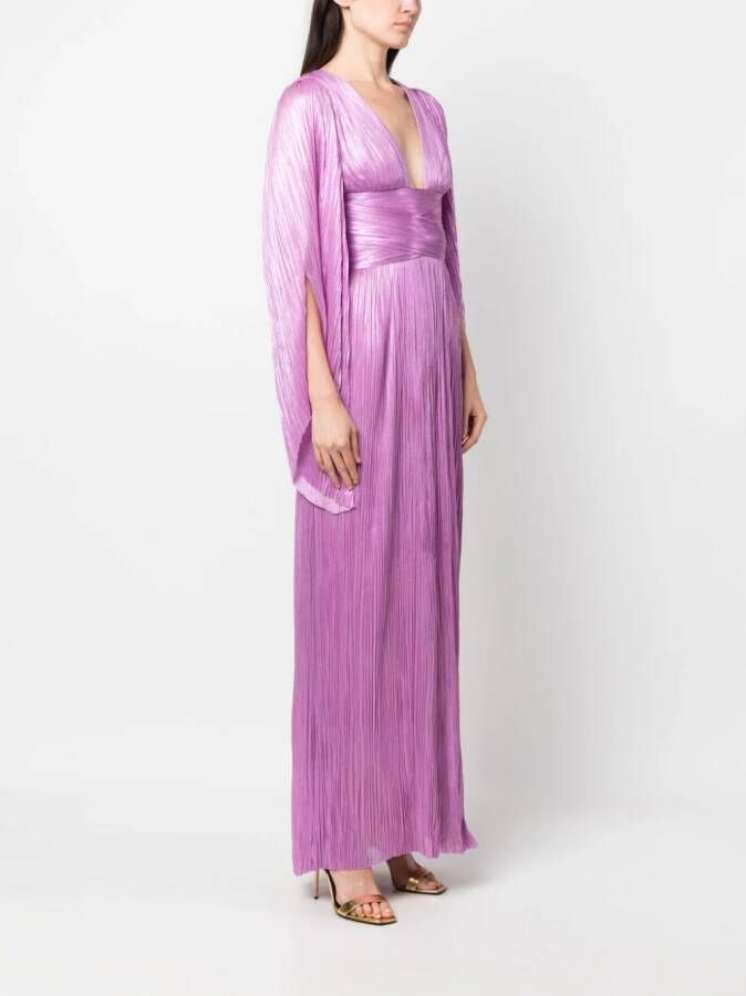 Maria Lucia Hohan Geplooide maxi-jurk Paars