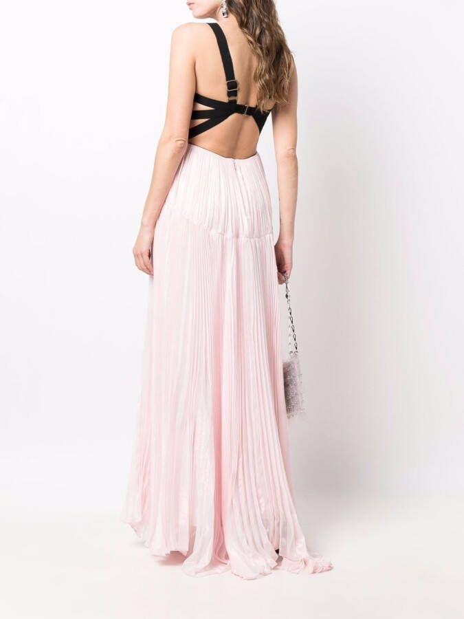 Maria Lucia Hohan Jurk met V-hals Roze