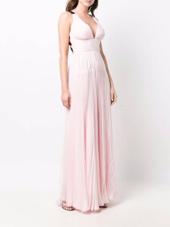 Maria Lucia Hohan Jurk met V-hals Roze