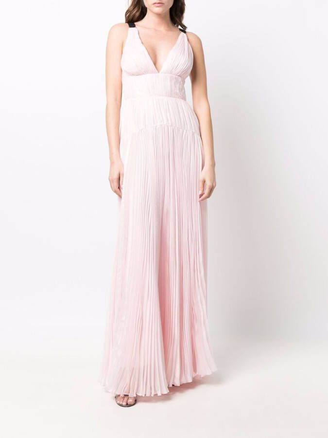 Maria Lucia Hohan Jurk met V-hals Roze