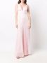 Maria Lucia Hohan Jurk met V-hals Roze - Thumbnail 4