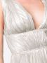 Maria Lucia Hohan Jurk met V-hals Zilver - Thumbnail 5