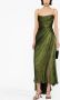 Maria Lucia Hohan Midi-jurk met vierkante hals Groen - Thumbnail 2