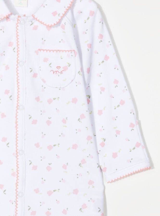 Marie-Chantal Pyjama met bloemenprint Wit