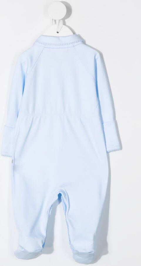 Marie-Chantal Pyjama met gewelfde afwerking Blauw