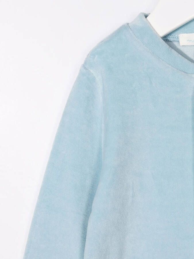 Marie-Chantal Romper met fluwelen-effect Blauw