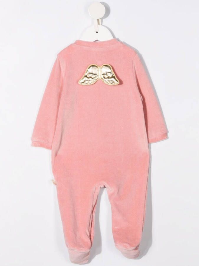 Marie-Chantal Romper met fluwelen-effect Roze