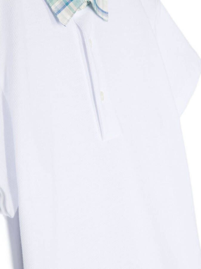 Mariella Ferrari Poloshirt met contrasterende kraag Wit
