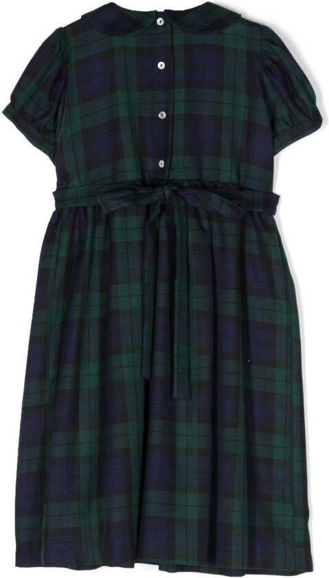 Mariella Ferrari Geruite midi-jurk Blauw