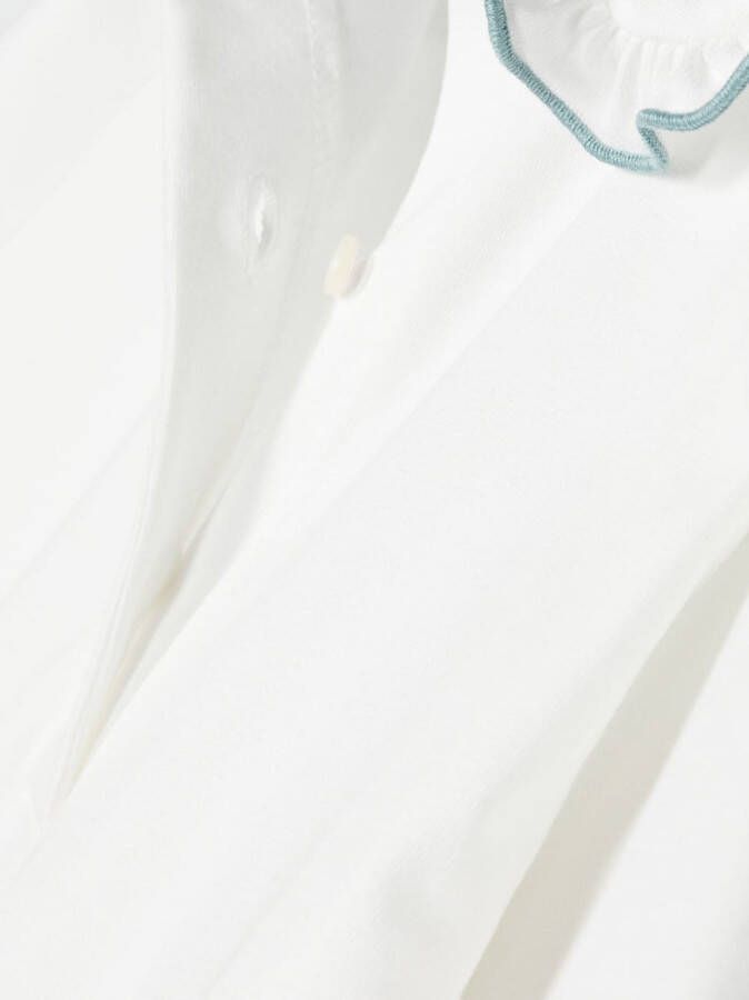Mariella Ferrari Top met ruchekraag Wit