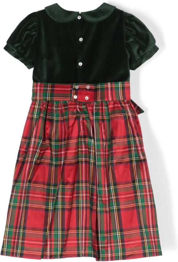 Mariella Ferrari Jurk met tartan ruit Groen