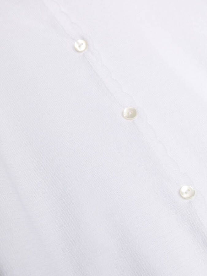 Mariella Ferrari Vest met gewelfde rand Wit