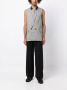 Marina yee Gilet met dubbele rij knopen Grijs - Thumbnail 2