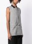 Marina yee Gilet met dubbele rij knopen Grijs - Thumbnail 4