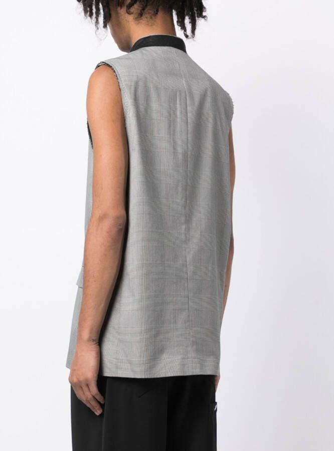 marina yee Gilet met dubbele rij knopen Grijs