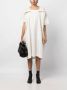 Marina yee Jurk met gevouwen kraag Wit - Thumbnail 2
