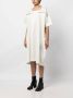 Marina yee Jurk met gevouwen kraag Wit - Thumbnail 3