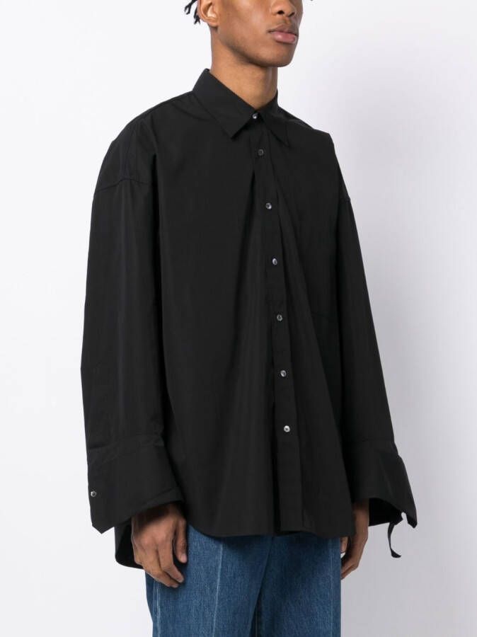marina yee Oversized shirt Zwart
