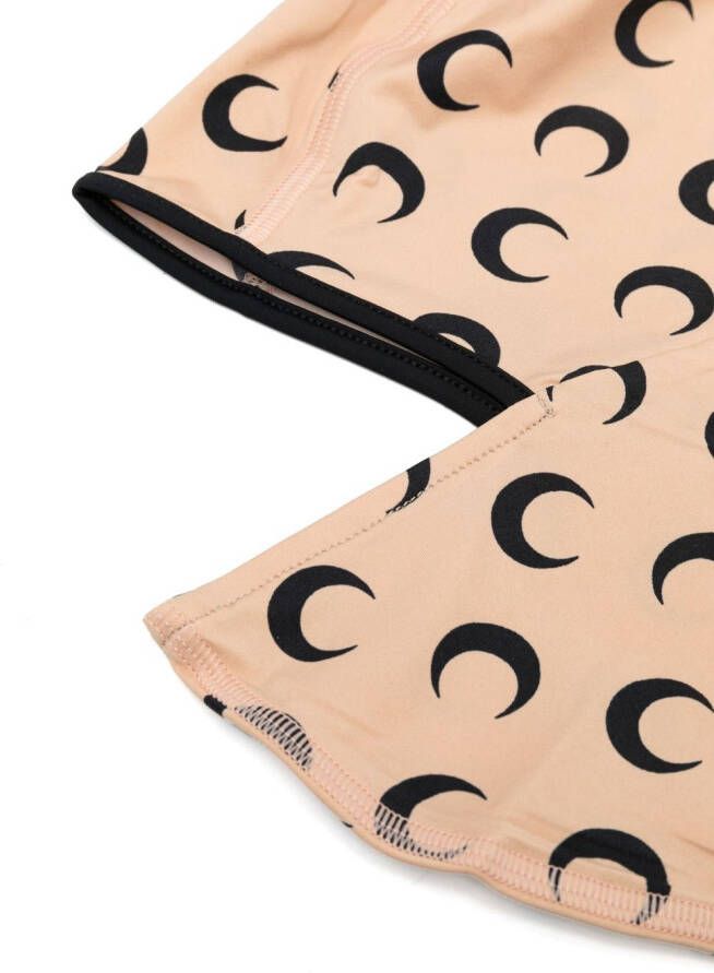 Marine Serre Bivakmuts met maanprint Beige