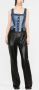 Marine Serre Bustier top Blauw - Thumbnail 2