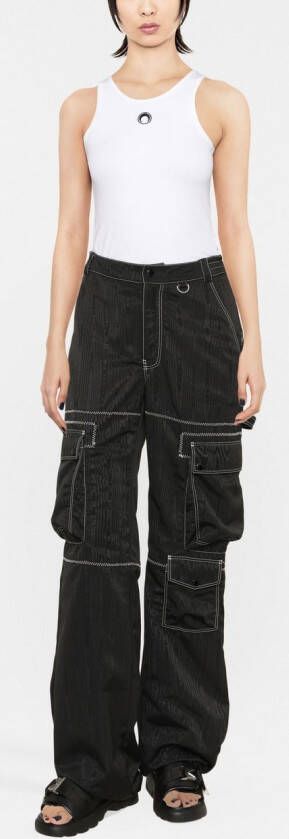 Marine Serre Cargo broek Zwart