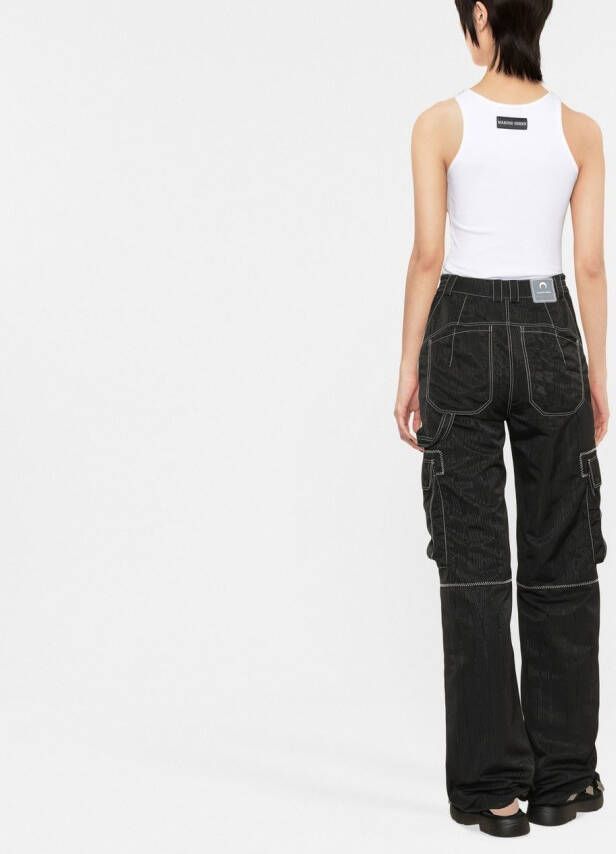 Marine Serre Cargo broek Zwart