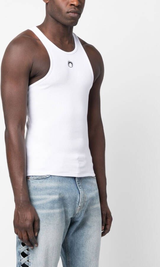 Marine Serre Tanktop van biologisch katoen Wit
