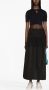 Marine Serre Cropped top Zwart - Thumbnail 2