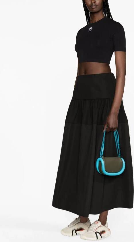 Marine Serre Cropped top Zwart