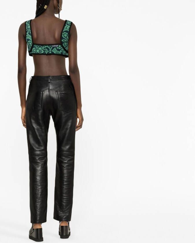 Marine Serre Cropped top Groen