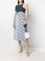 Marine Serre Gestreepte jurk Blauw - Thumbnail 2