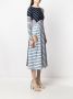 Marine Serre Gestreepte jurk Blauw - Thumbnail 3