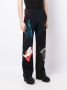 Marine Serre Broek met grafische print Zwart - Thumbnail 3