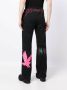 Marine Serre Broek met grafische print Zwart - Thumbnail 4