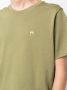Marine Serre T-shirt met geborduurd logo van biologisch katoen Groen - Thumbnail 5