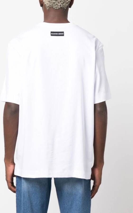 Marine Serre T-shirt met print Wit