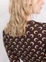 Marine Serre Top met maanprint Bruin - Thumbnail 5