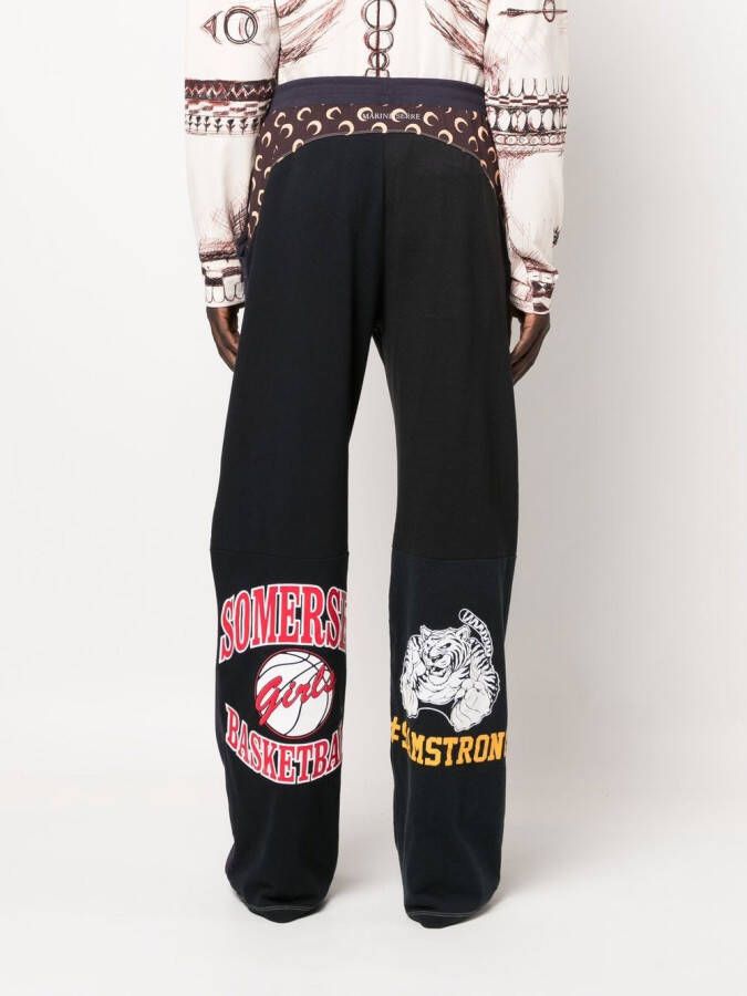 Marine Serre Trainingsbroek met grafische print Blauw