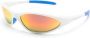 Marine Serre x Vuarnet Injected Visionizer zonnebril met spiegelende glazen Wit - Thumbnail 2